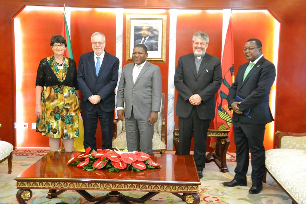 Mozambico: incontro tra Andrea Riccardi e il presidente Nyusi e visita al centro Dream di Zimpeto