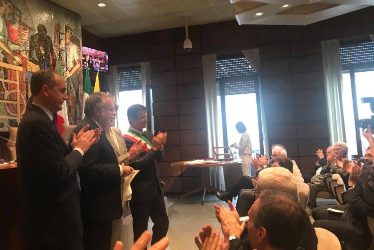 Andrea Riccardi a Bergamo ha ricevuto la cittadinanza onoraria Giovanni XXIII