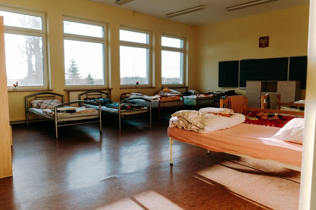 En la escuela de acogida. Refugiados ucranianos acogidos en Chojna en Polonia, con la colaboración de Sant'Egidio